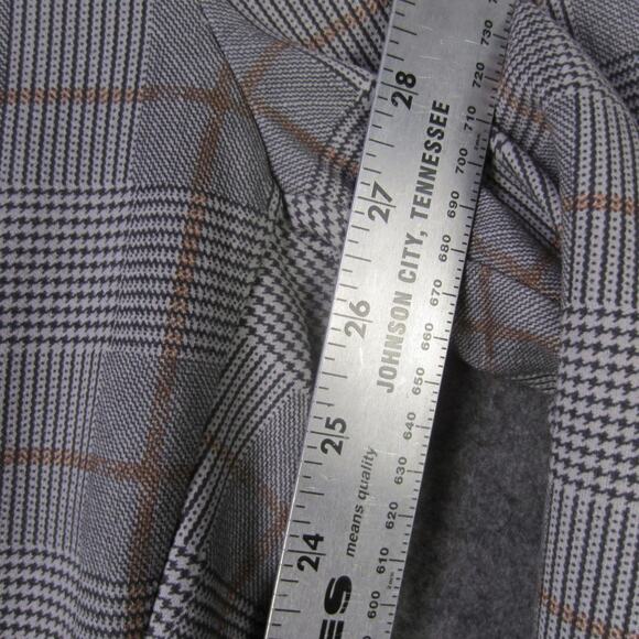 Zara Pants Womens XS Gray Plaid Mid Rise Leggings Slim Trousers Stretch New - Picture 4 of 9